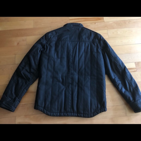 Quilted black shirt jacket by Jack & Jones for men - Picture 5 of 5